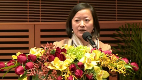 Discurso da Dra. ZHONG Yi Seabra de Mascarenhas, Membro do Conselho de Administração da Fundação Macau