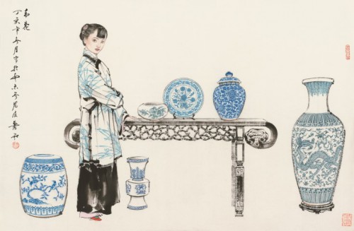 Inauguração no Museu das Ofertas sobre a Transferência de Soberania de Macau da exposição “Mar de espelho e Colina de Lotus  Histórias Chinesas – Exposição de Pintura de Figuras de Xiao He”