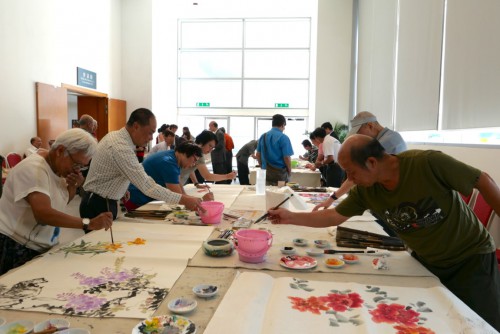 藝術家們現場創作